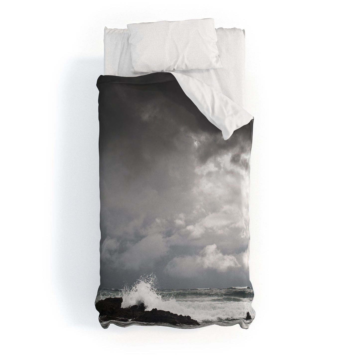 Bird Wanna Whistle White Water Duvet Cover
