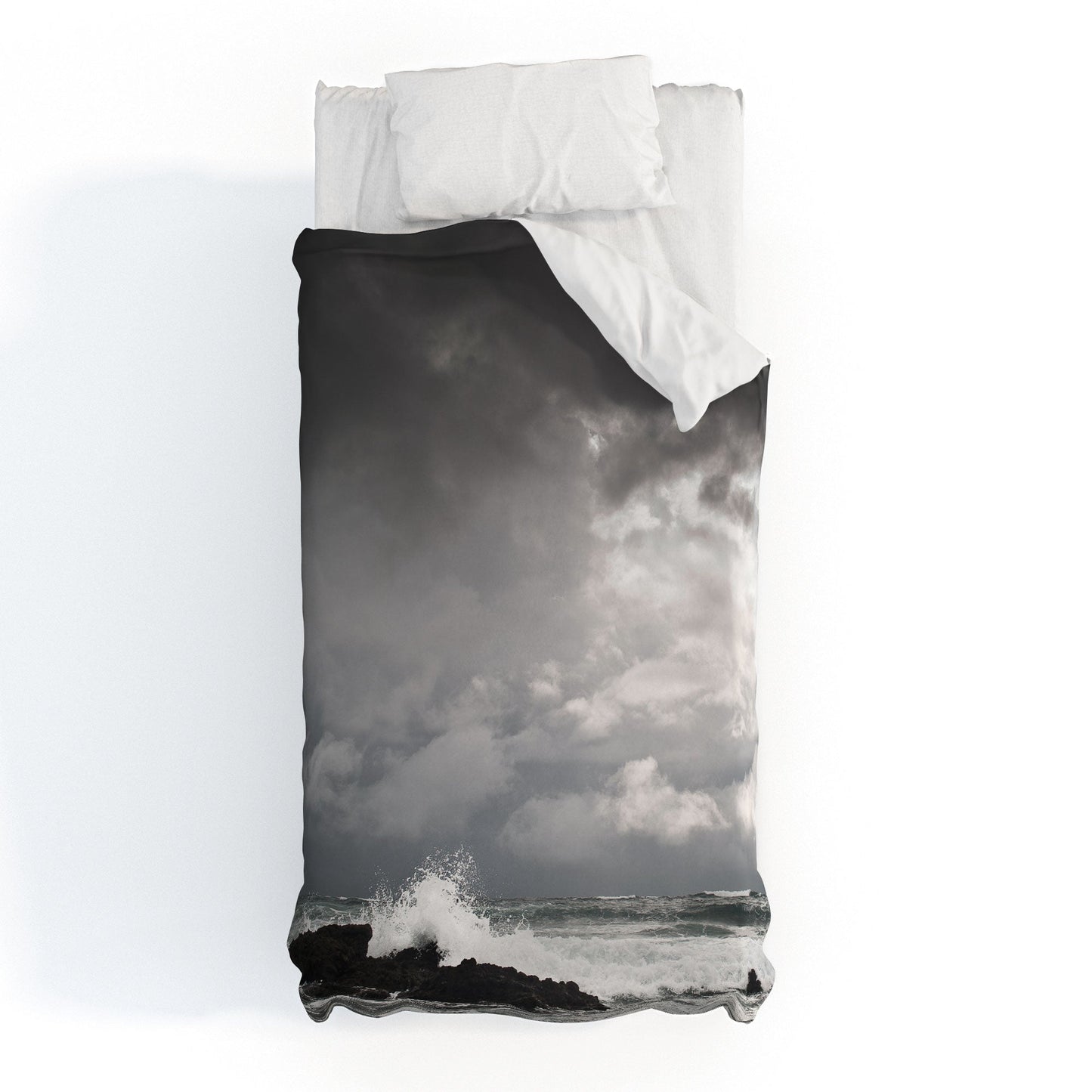 Bird Wanna Whistle White Water Duvet Cover