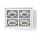 DENY Designs 1901 1c Fast Lake Navigation Stamps Framed Mini Art Print