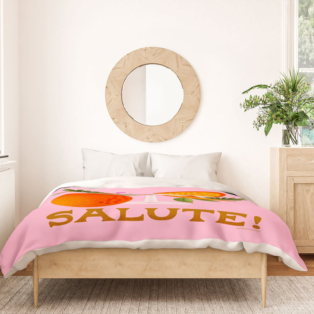 Jessica Molina Orange Spritz Duvet Cover
