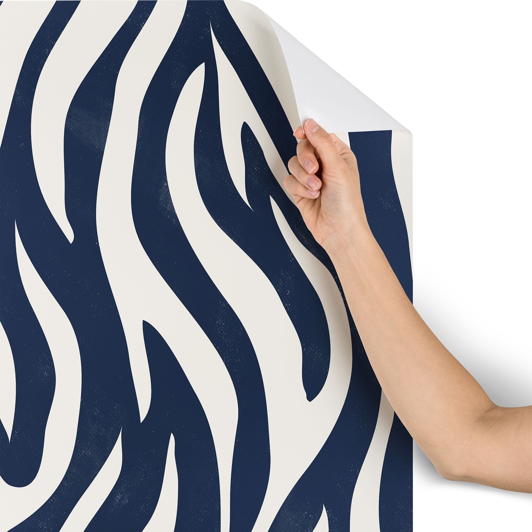 Avenie BR Navy Tiger Stripes Wallpaper