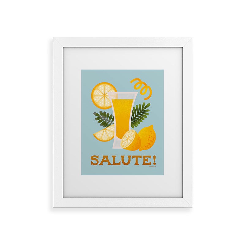 Jessica Molina Limoncello Cocktail Framed Art Print