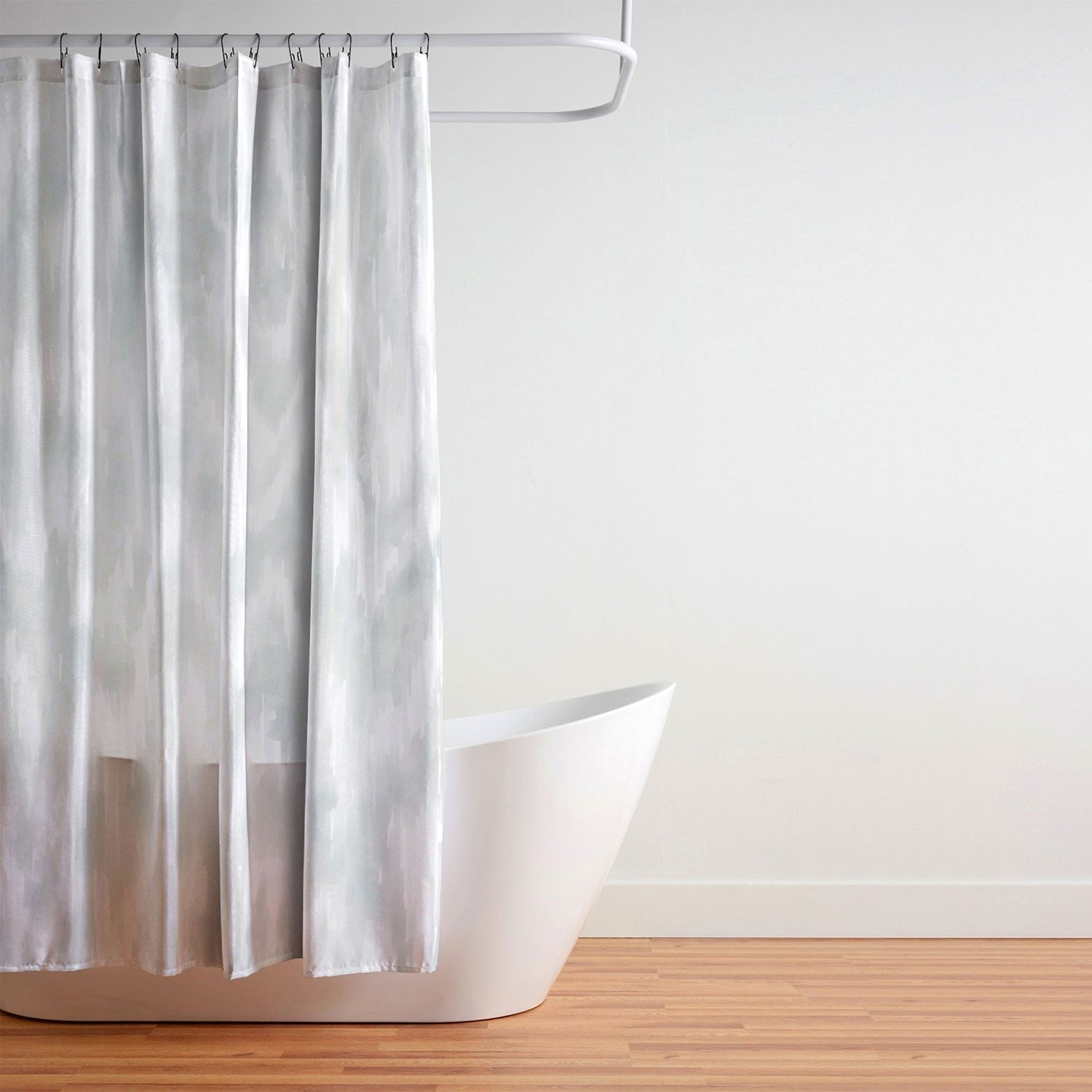 Jacqueline Maldonado Watercolor Wood Grain Shower Curtain