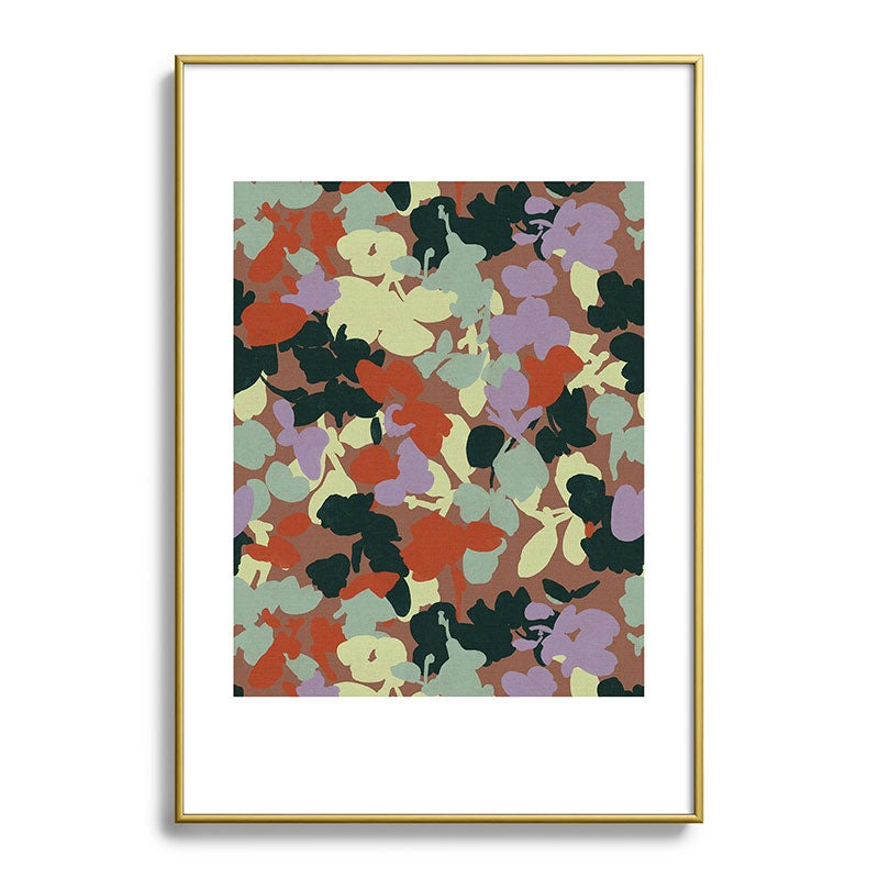 Marta Barragan Camarasa Retro Bloom Medley Metal Framed Art Print