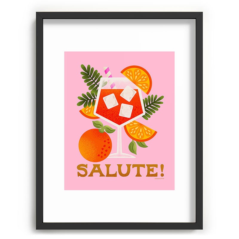 Jessica Molina Orange Spritz Recessed Framing Rectangle