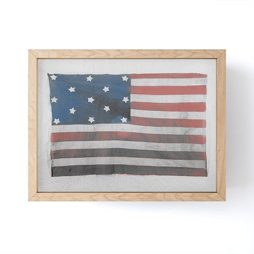DENY Designs Flag Attributed to Elizabeth Schuyler Hamilton Framed Mini Art Print