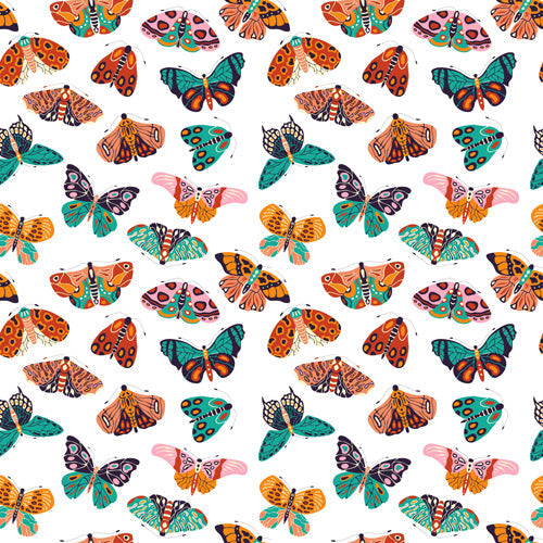 BlueLela Spring Butterflies Pattern 003 Shower Curtain