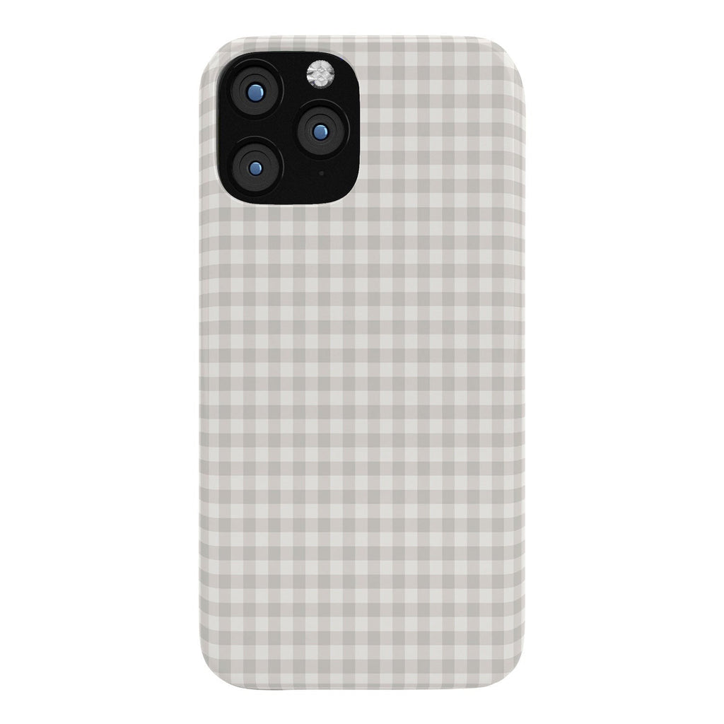 Colour Poems Gingham Plaid Pattern Cloud White Phone Case