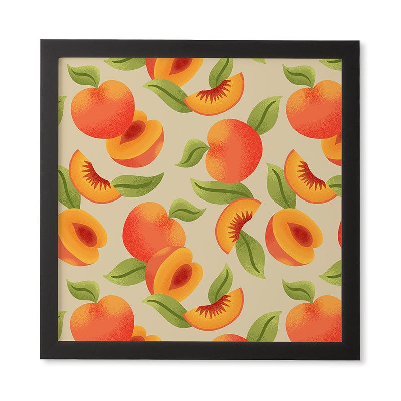 Jessica Molina Peach Pattern Framed Wall Art