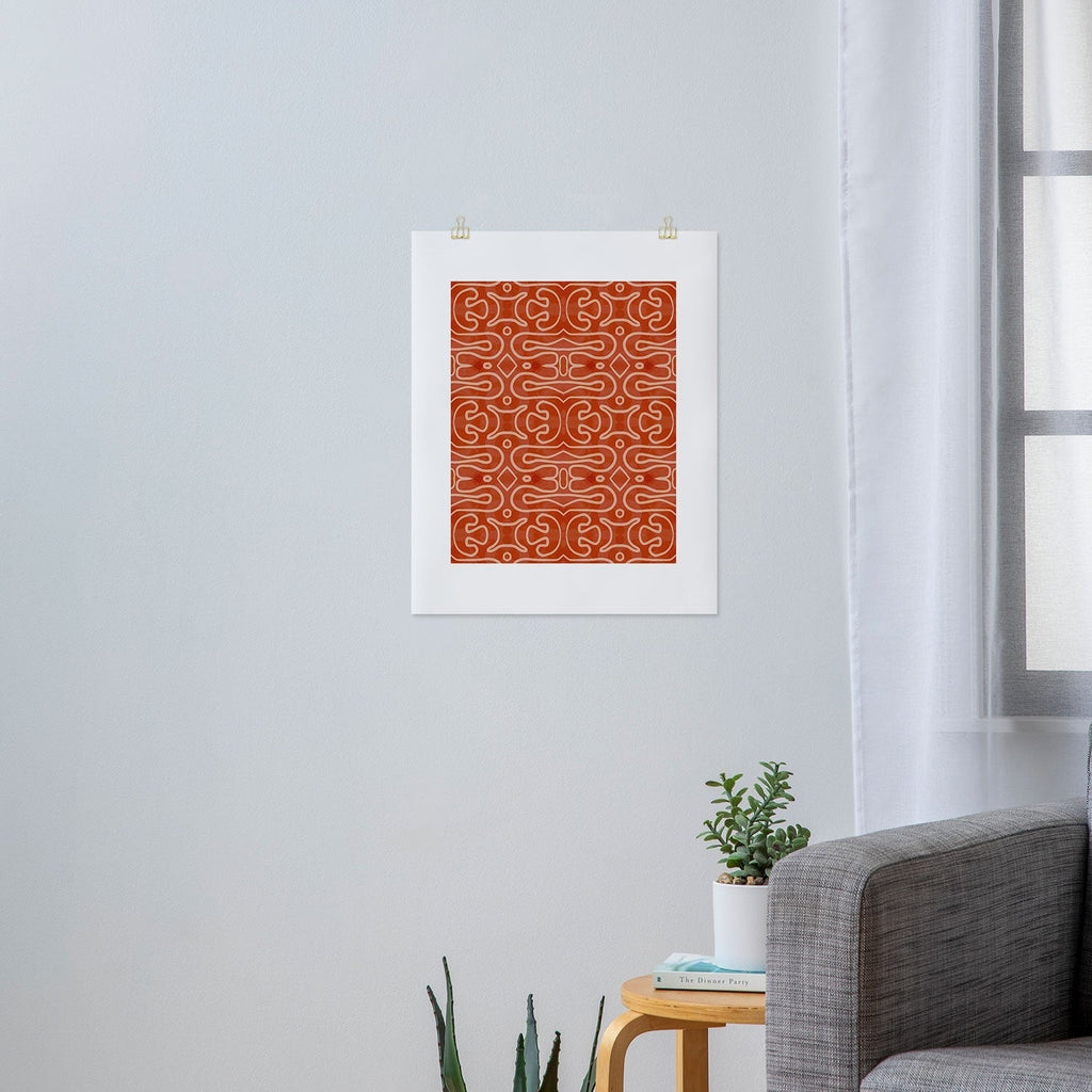 Mirimo Venexiana Burnt Orange Art Print