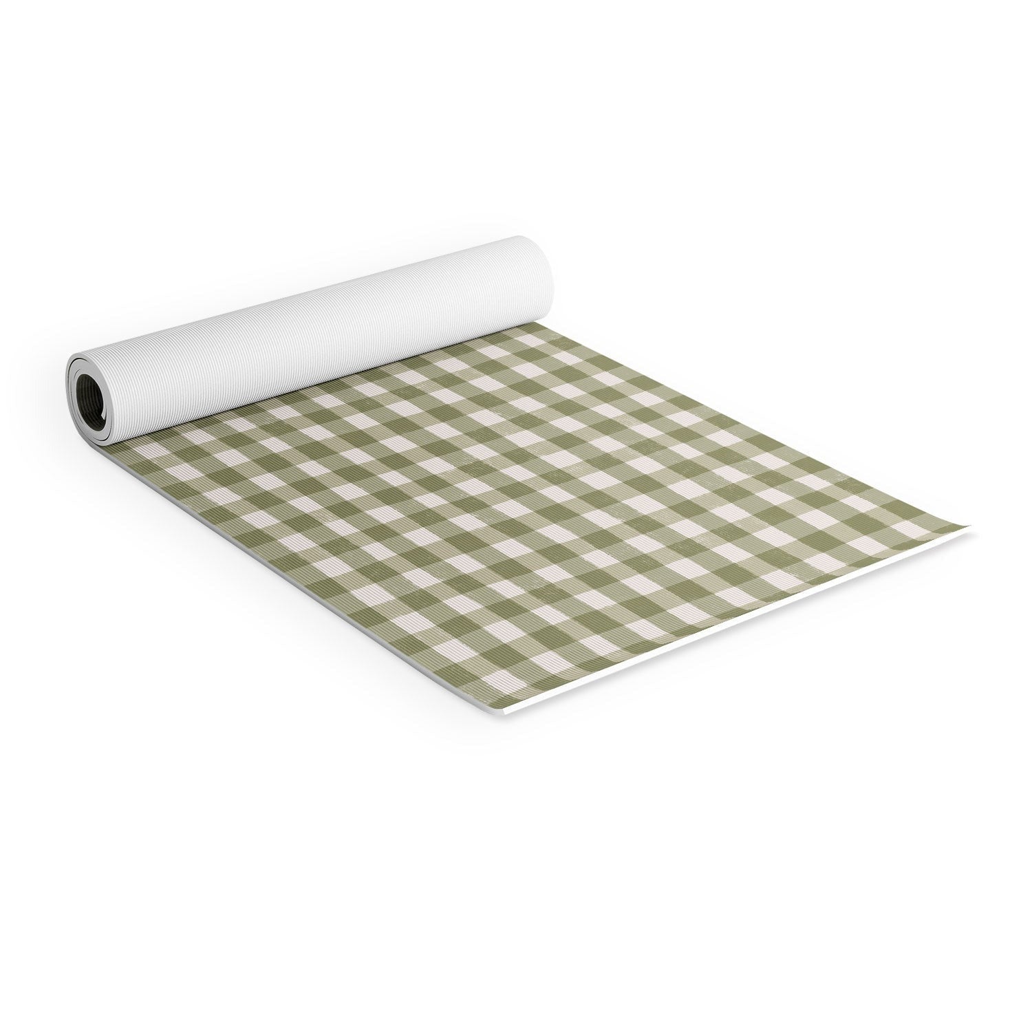 Menina Lisboa Rustic Green Plaid Yoga Mat