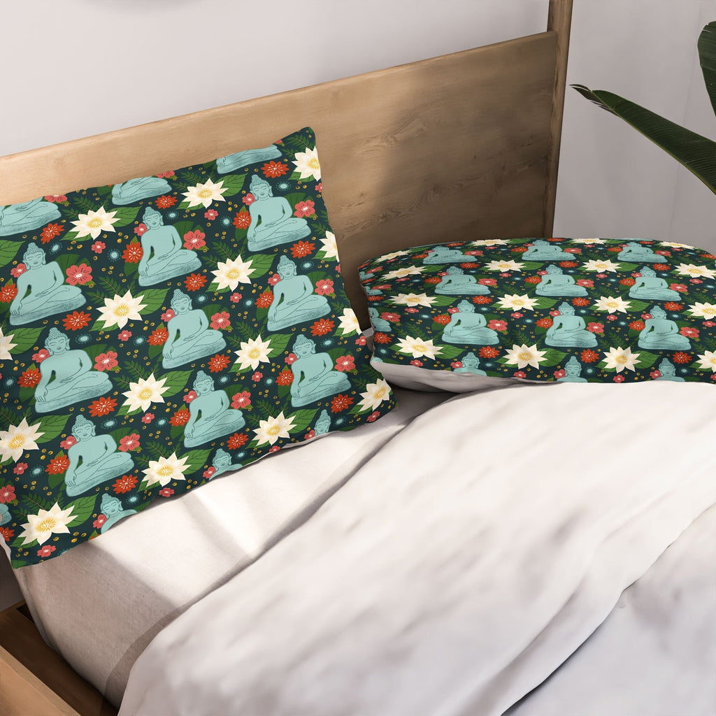 Design by Spark Meditating Lotus Buddha Pillow Shams