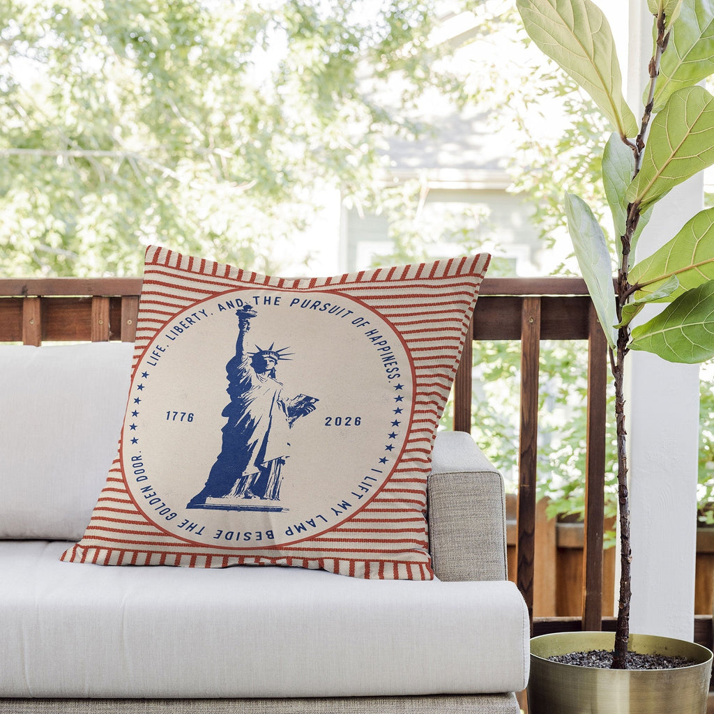 DENY Designs Life Liberty Outdoor Throw Pillow