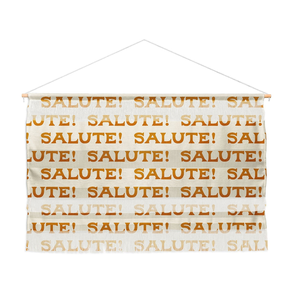 Jessica Molina Salute Gold Pattern on Cream Wall Hanging Landscape