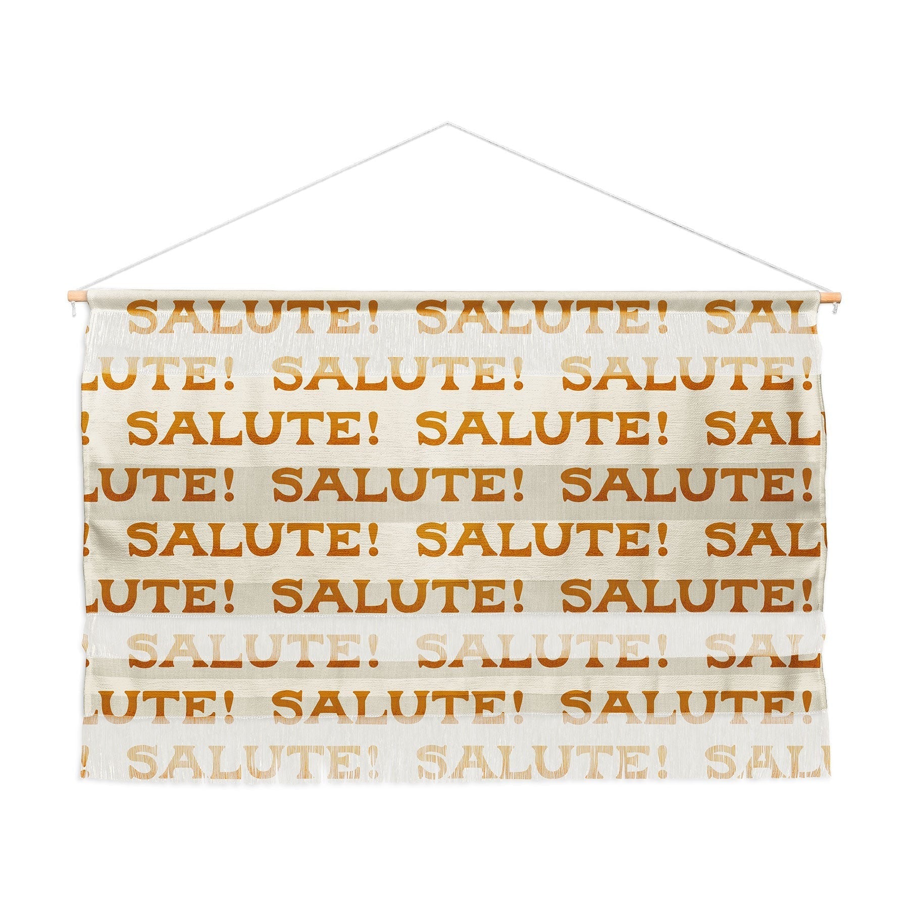 Jessica Molina Salute Gold Pattern on Cream Wall Hanging Landscape