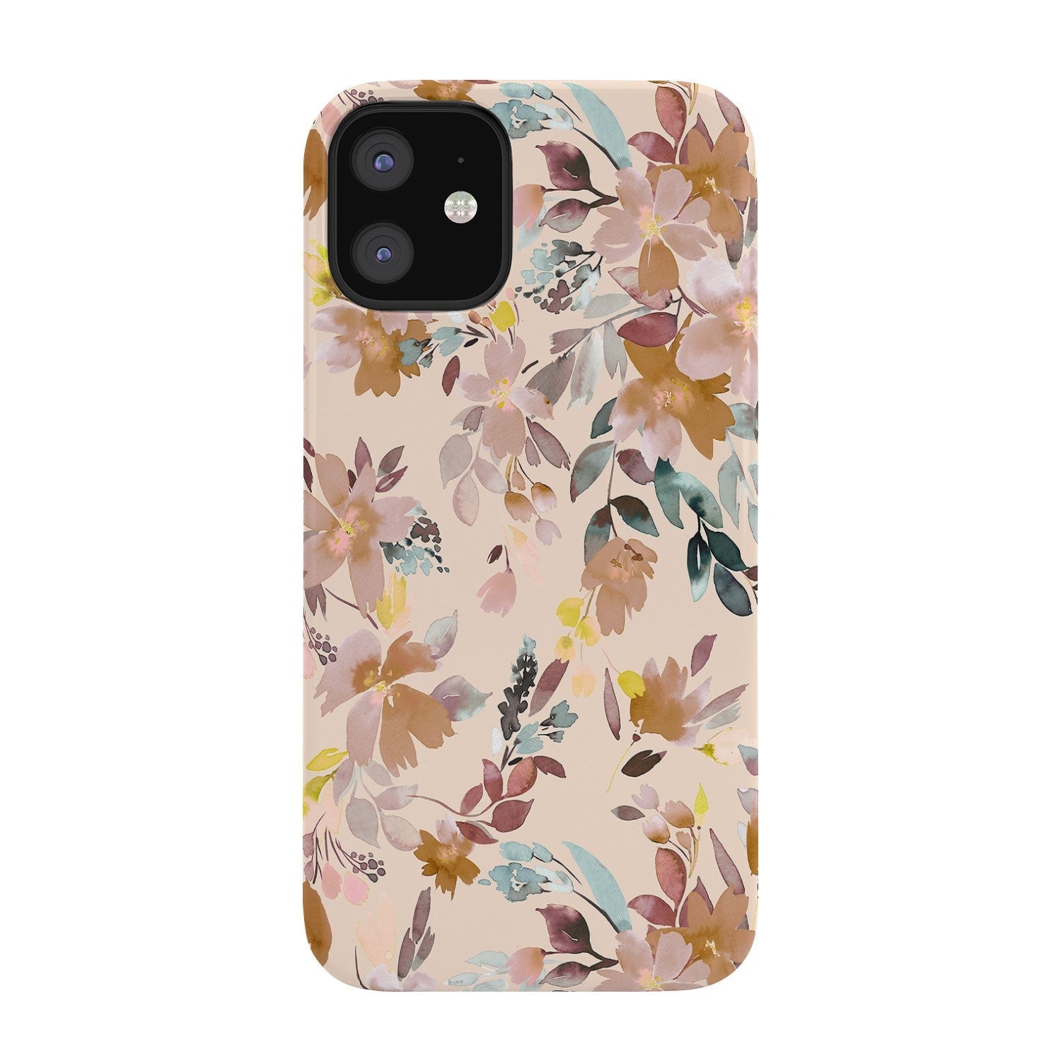 Ninola Design Botanic Retreat Floral Oleander Whimsical Soft Pink Phone Case
