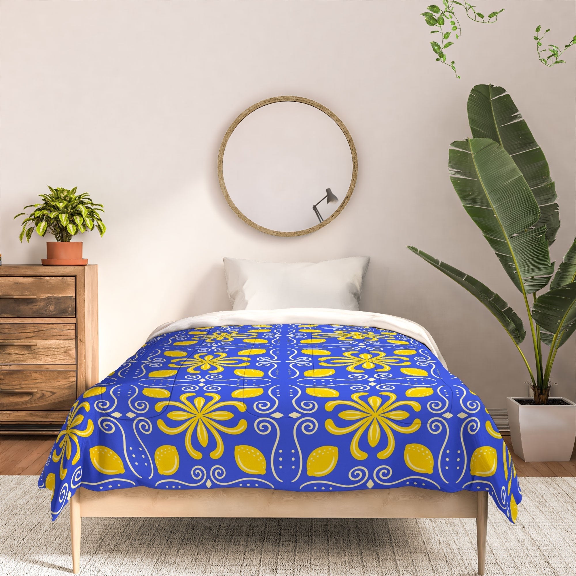 Design by Spark Dolce Vita Lemon Tile Comforter