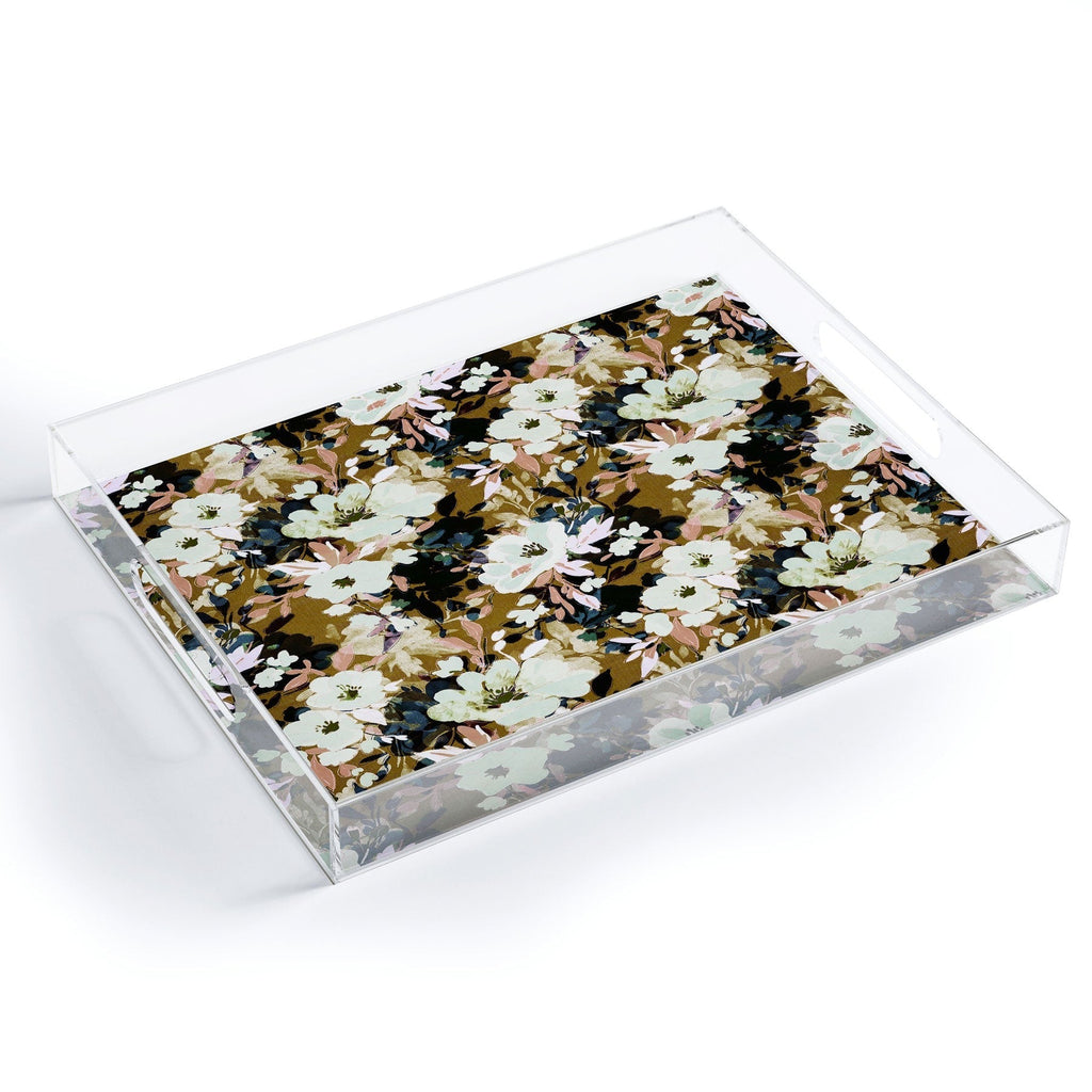 Marta Barragan Camarasa Romantic Floral Fusion Acrylic Tray