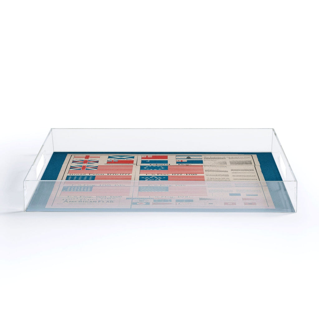 DENY Designs Goff s Evolution of the American Flag Acrylic Tray