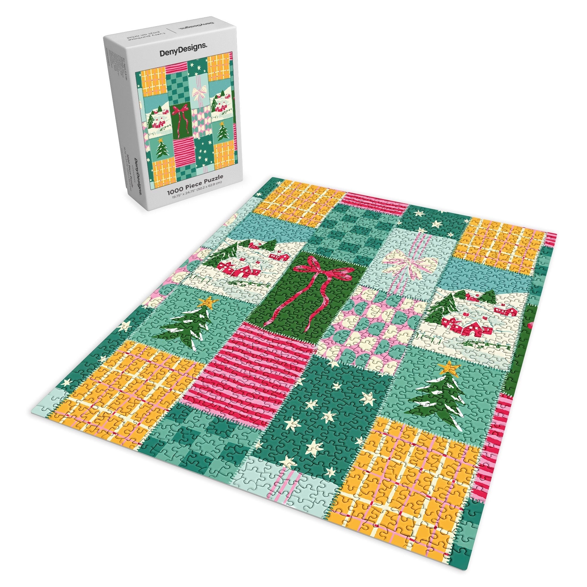 LouBruzzoni Cozy Christmas Patchwork Puzzle