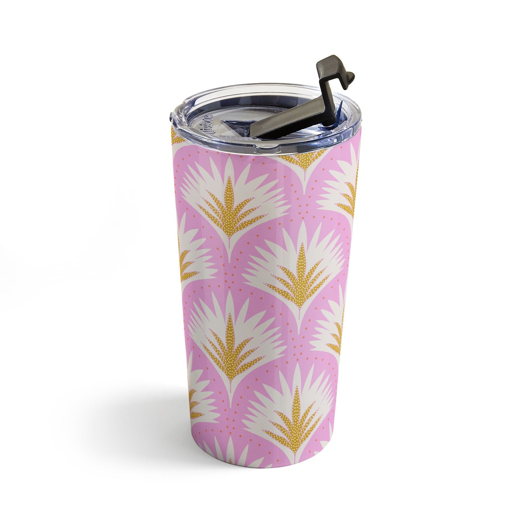 Jennifer Labre Pink Palmetto Travel Mug