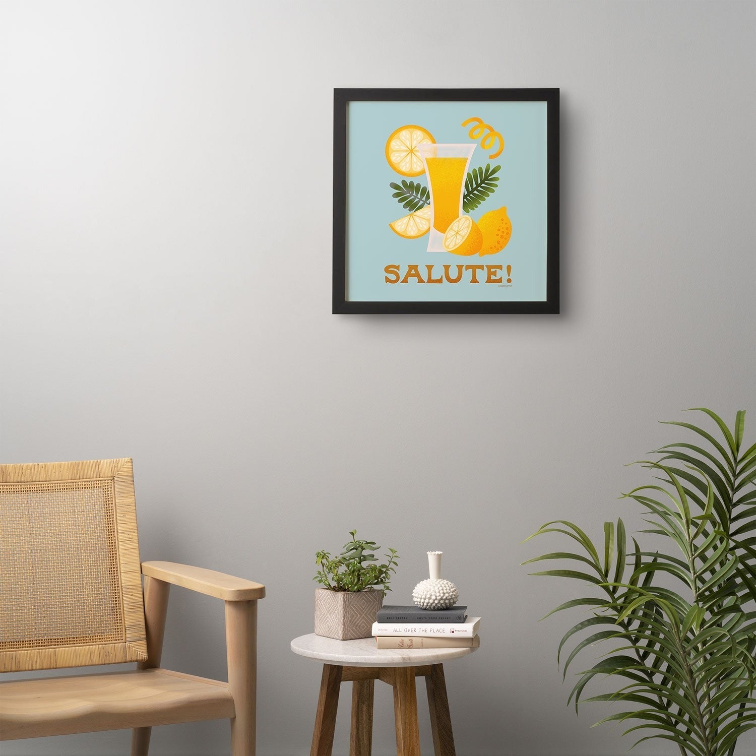 Jessica Molina Limoncello Cocktail Framed Wall Art