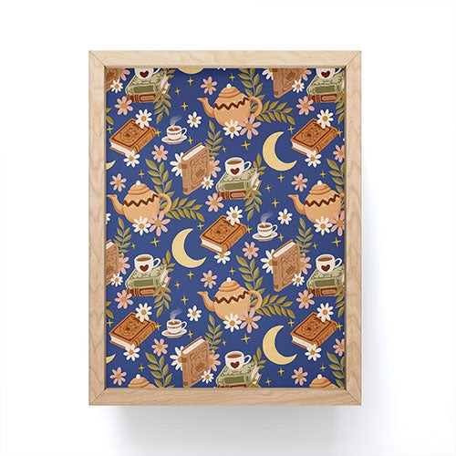 Avenie Moonlit Reading Nook II Framed Mini Art Print