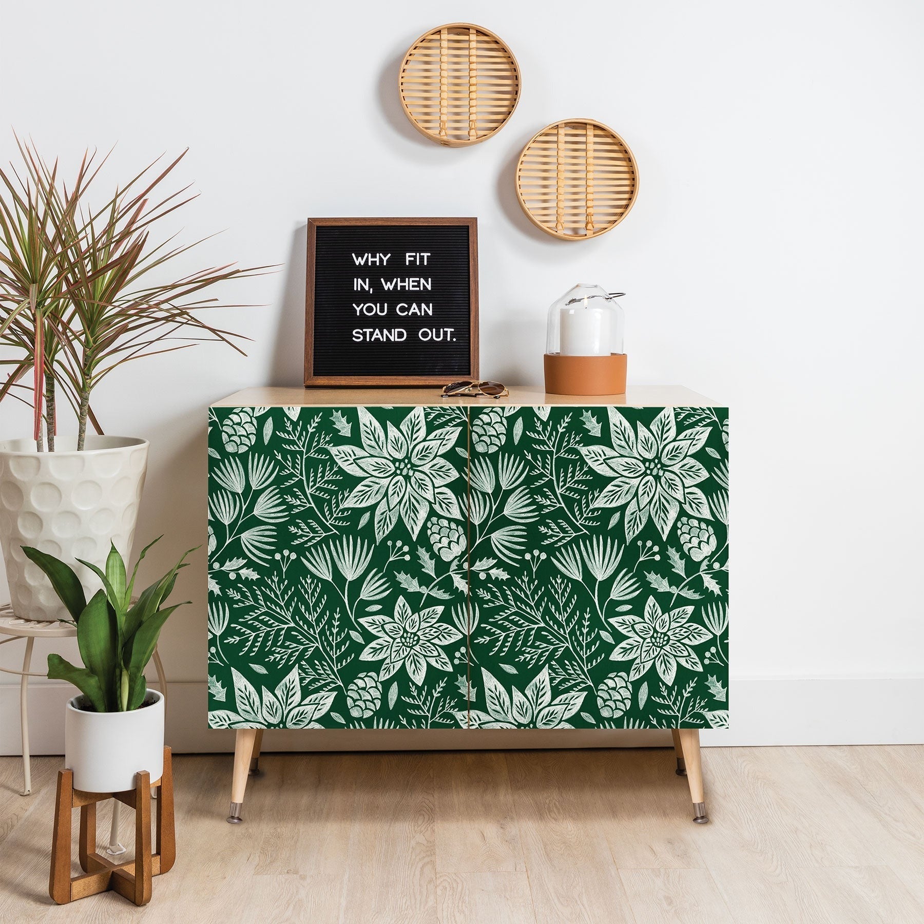 Pimlada Phuapradit Christmas Poinsettia Credenza
