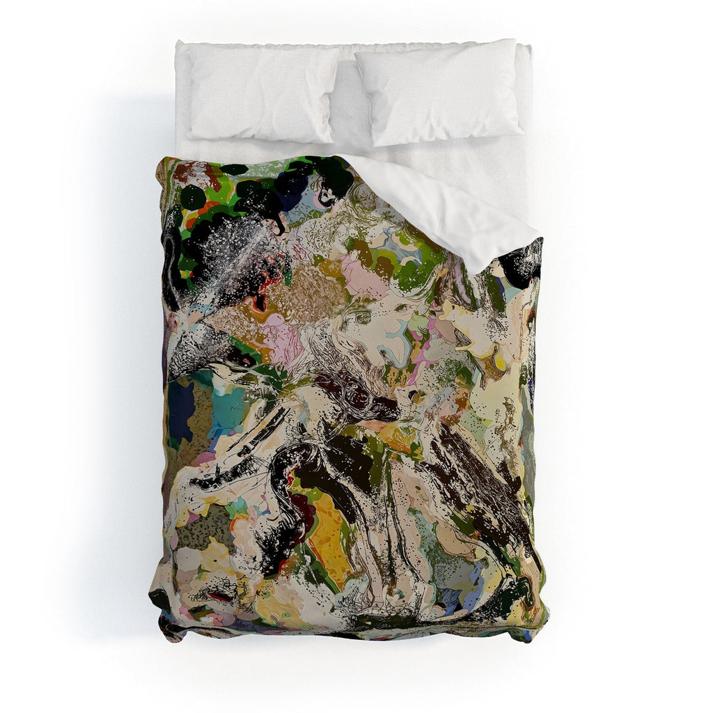 83 Oranges Echoes Beneath the Surface Duvet Cover