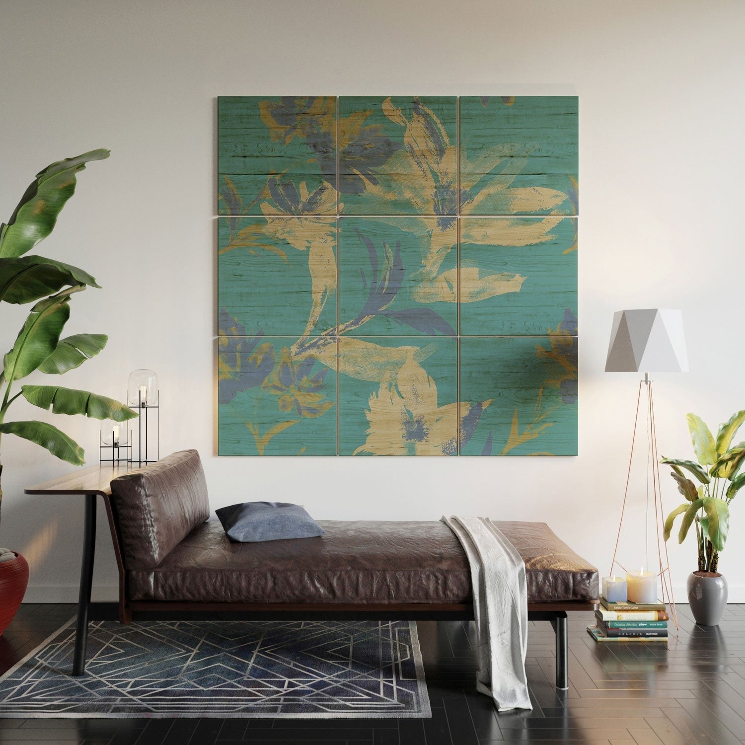 Gabriela Fuente Emma Blue Wood Wall Mural