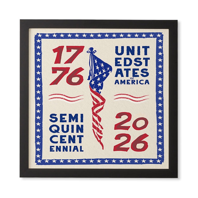 DENY Designs Retro 76 26 Framed Wall Art