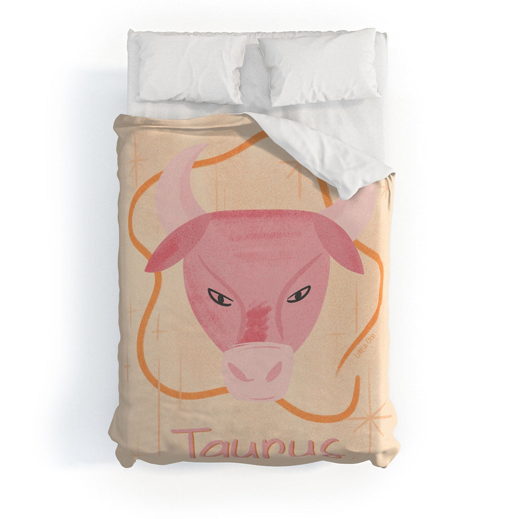 Little Om Zodiac Sign Taurus Duvet Cover