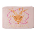 Little Om Zodiac Sign Capricorn Memory Foam Bath Mat