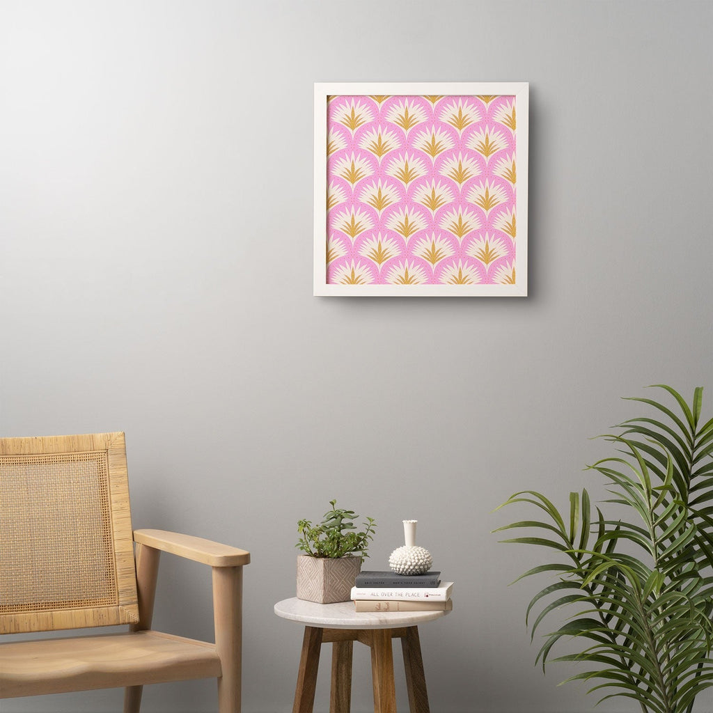 Jennifer Labre Pink Palmetto Framed Wall Art