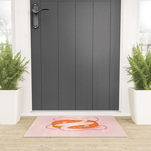 Little Om Zodiac Sign Pisces Welcome Mat