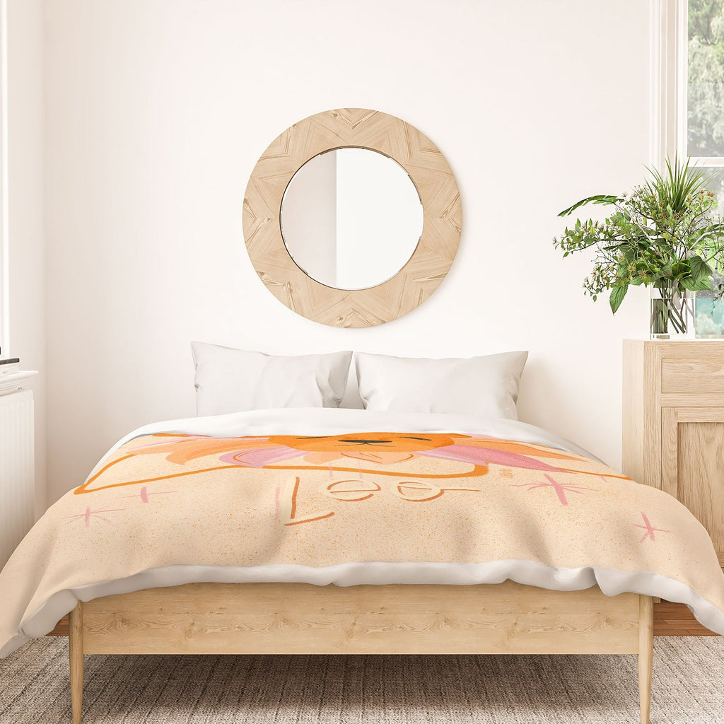 Little Om Zodiac Signs Leo Duvet Cover