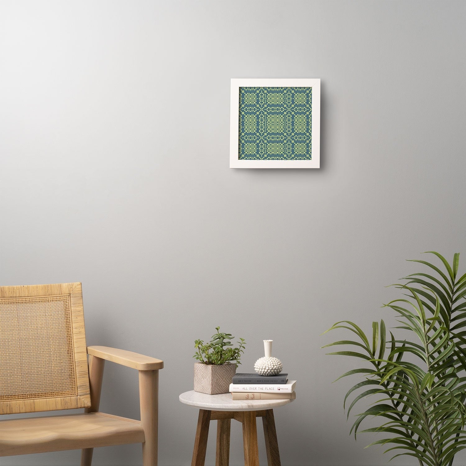 Marta Barragan Camarasa Nostalgic Grid Design Framed Wall Art