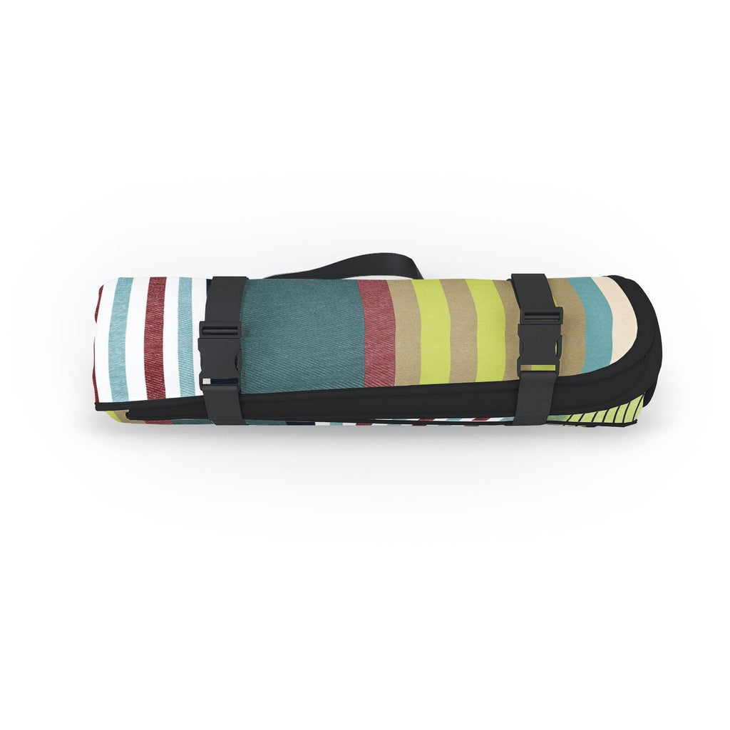 Marta Barragan Camarasa Colorful Stripe Delight Picnic Blanket