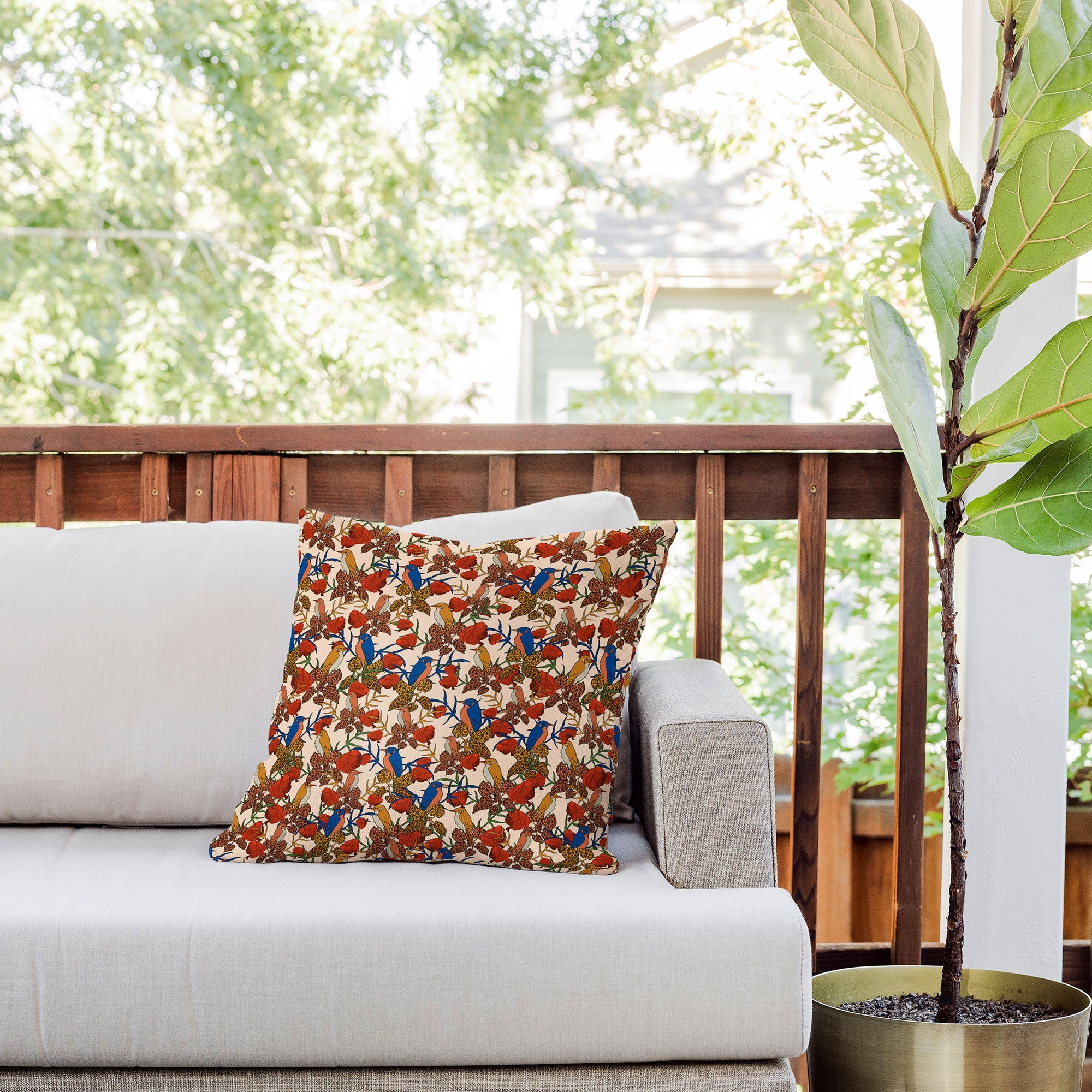 bárbara dantas Voler Outdoor Throw Pillow
