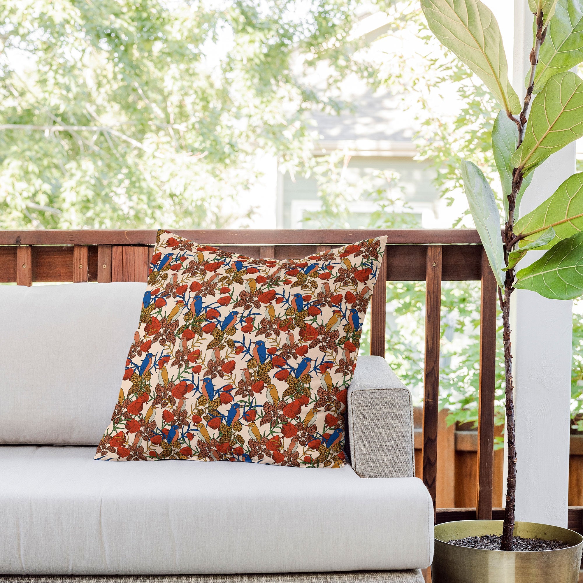 bárbara dantas Voler Outdoor Throw Pillow