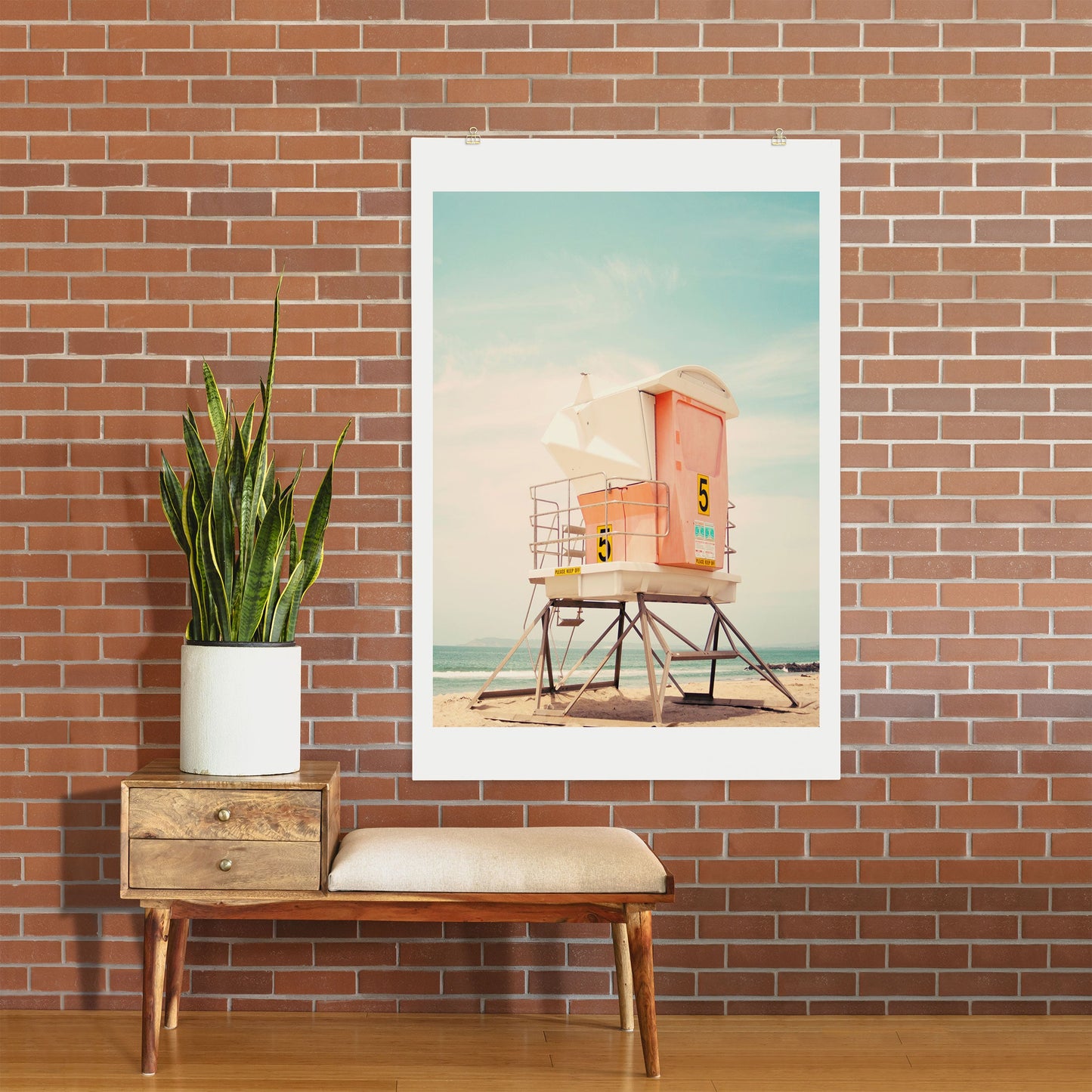 Bree Madden Beach Tower 5 Art Print