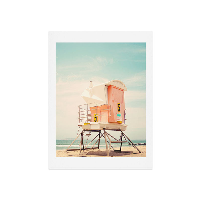 Bree Madden Beach Tower 5 Art Print