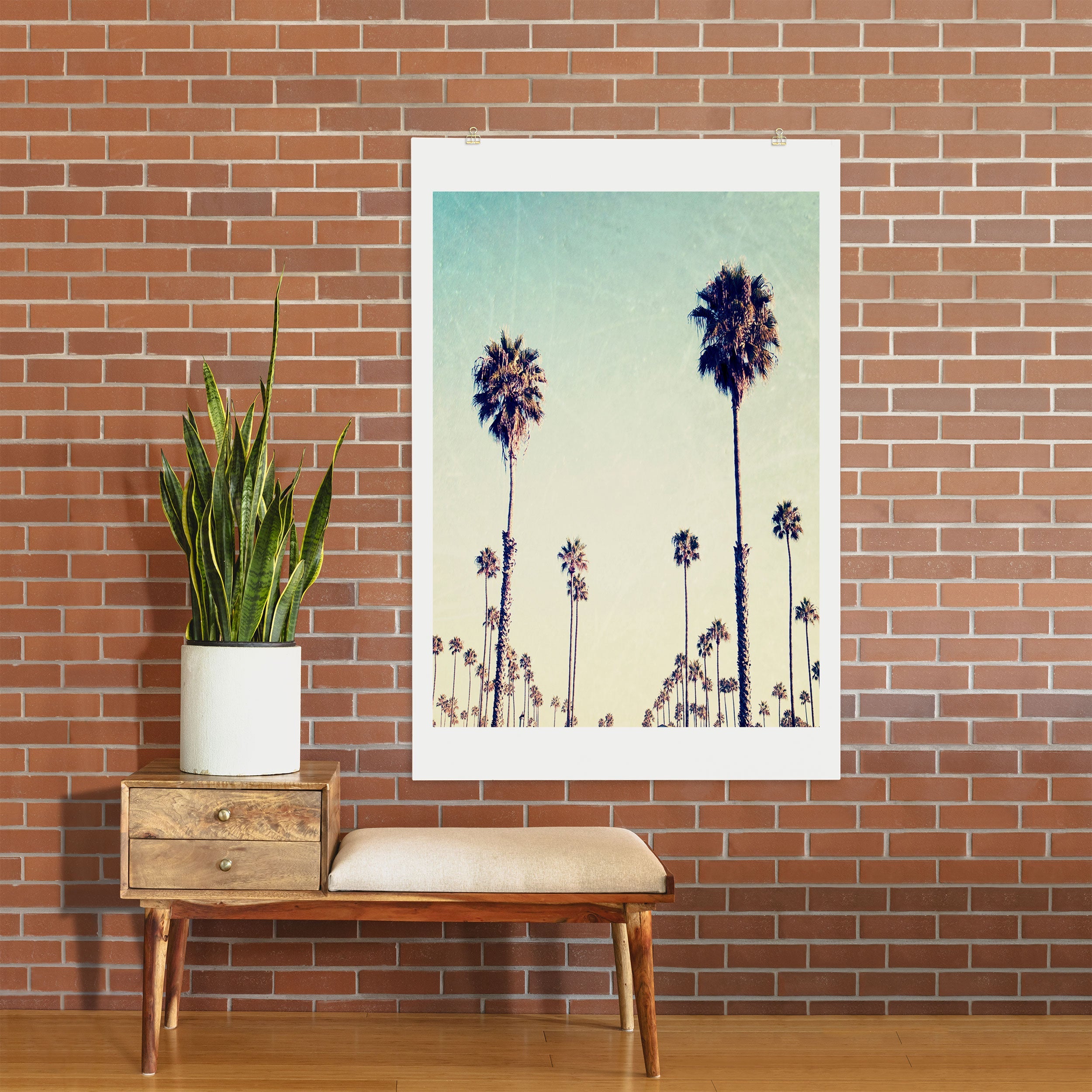 Bree Madden California Palm Trees Art Print