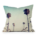 Bree Madden California Palm Trees Outdoor Throw Pillow