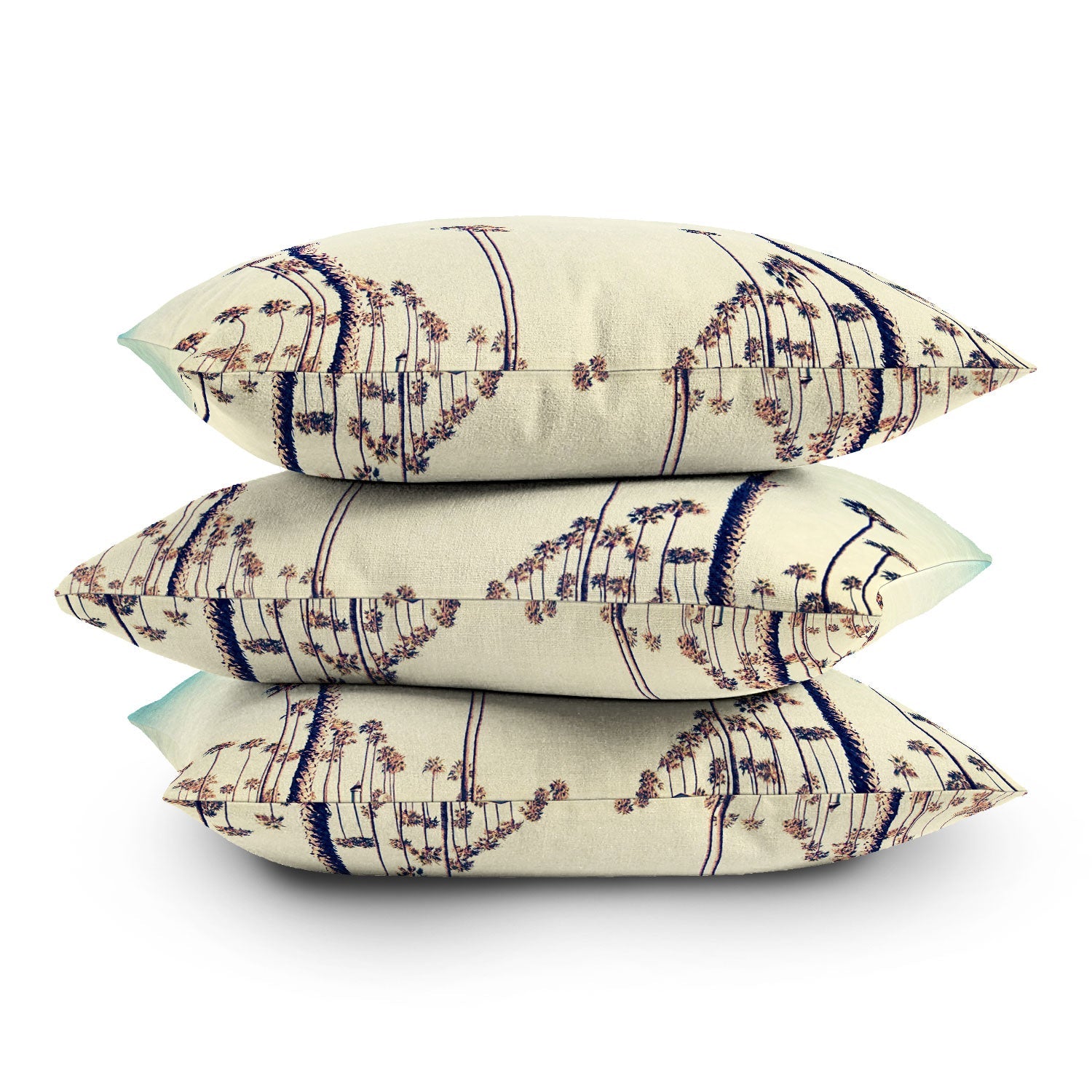 Bree Madden California Palm Trees Outdoor Throw Pillow