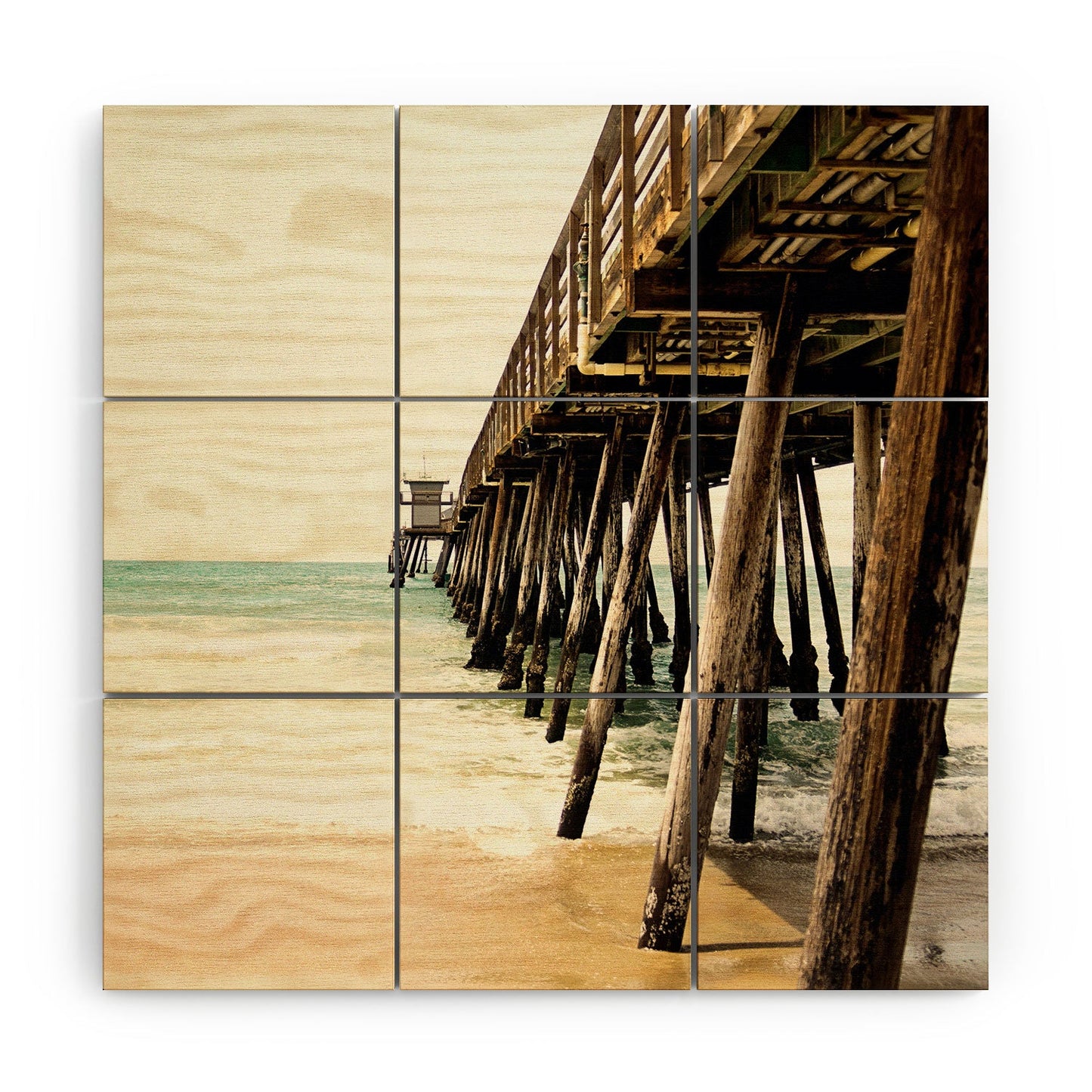 Bree Madden Down By The Pier Wood Wall Mural