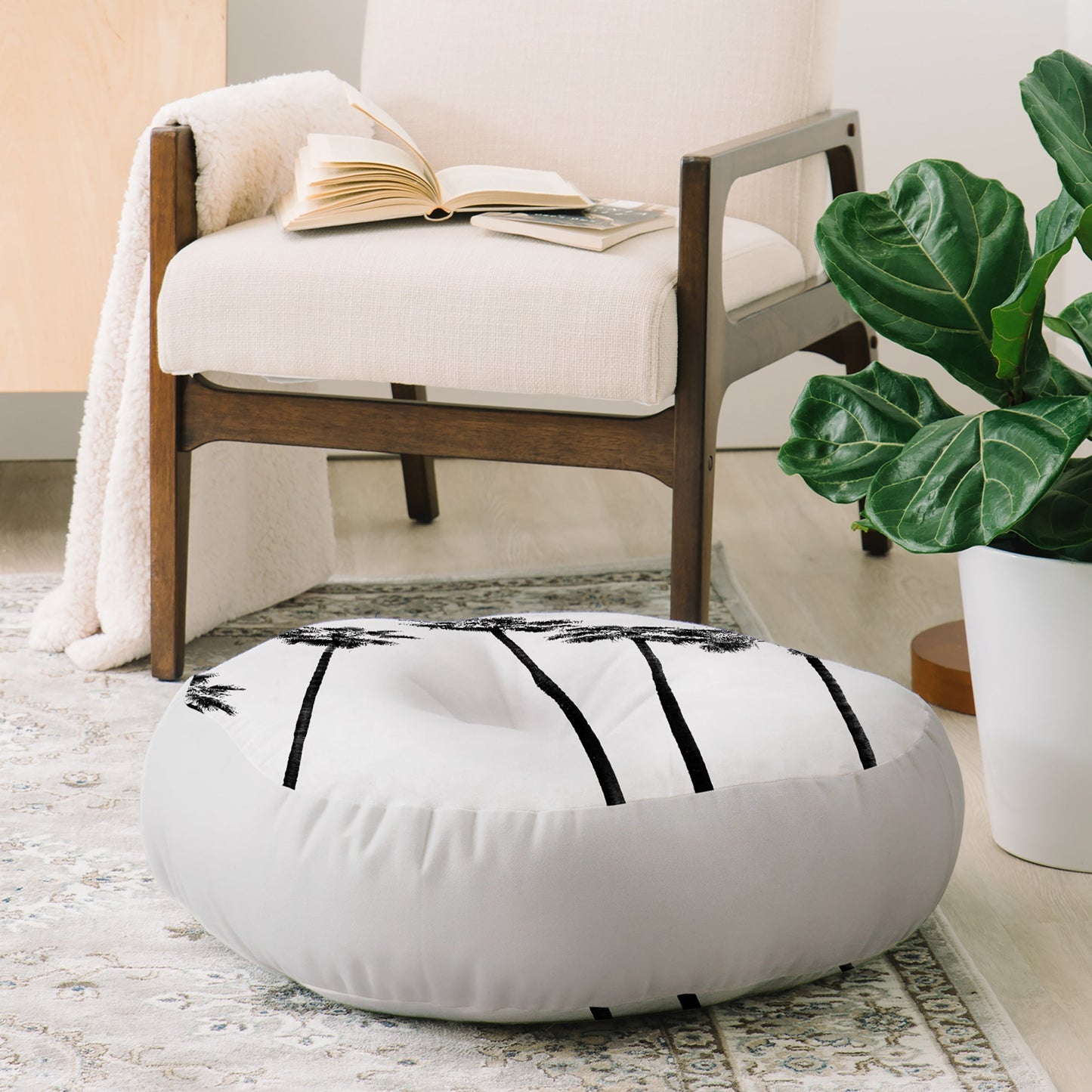 Bree Madden Five Palms Floor Pillow Round