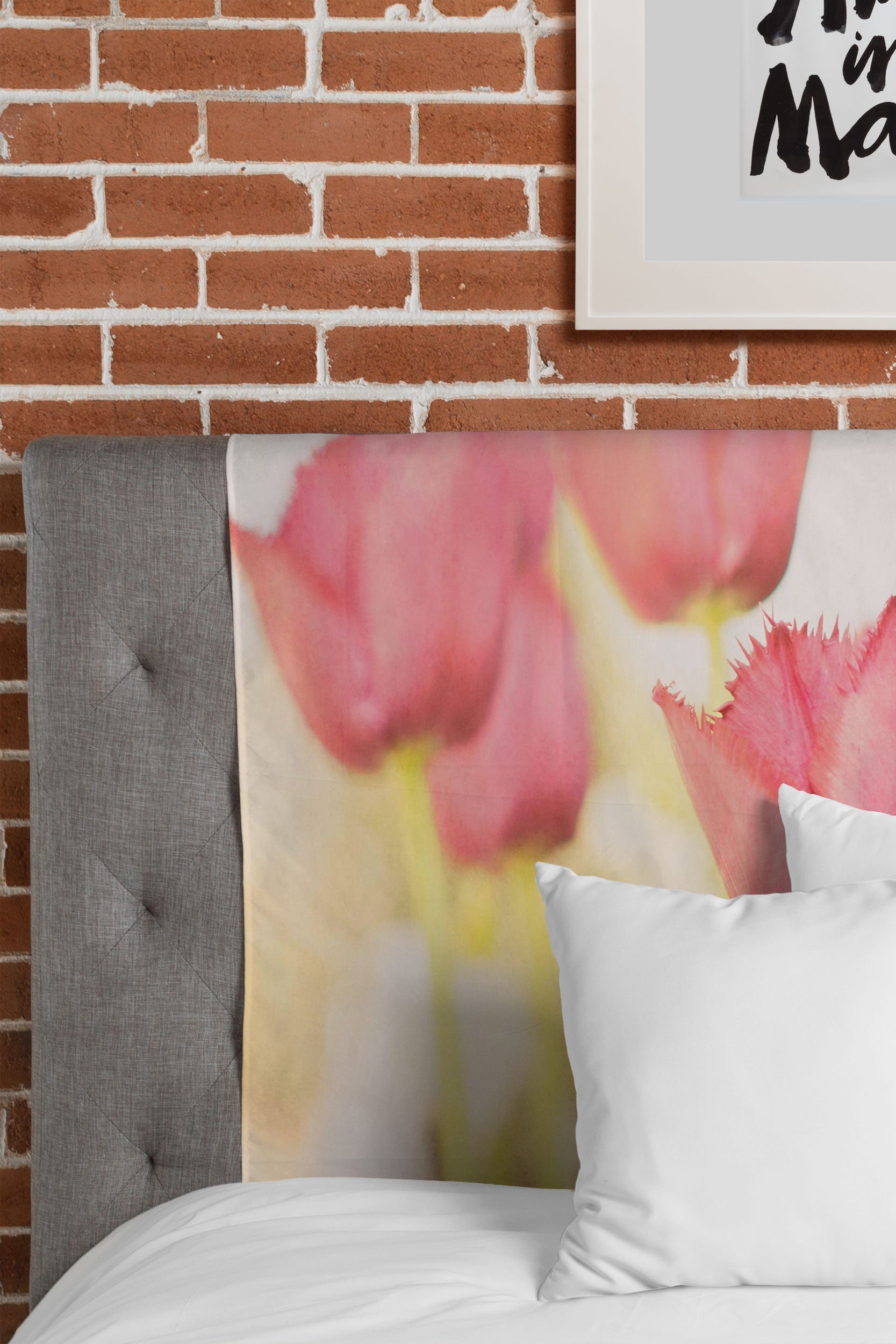 Bree Madden Pink Tulips Tapestry