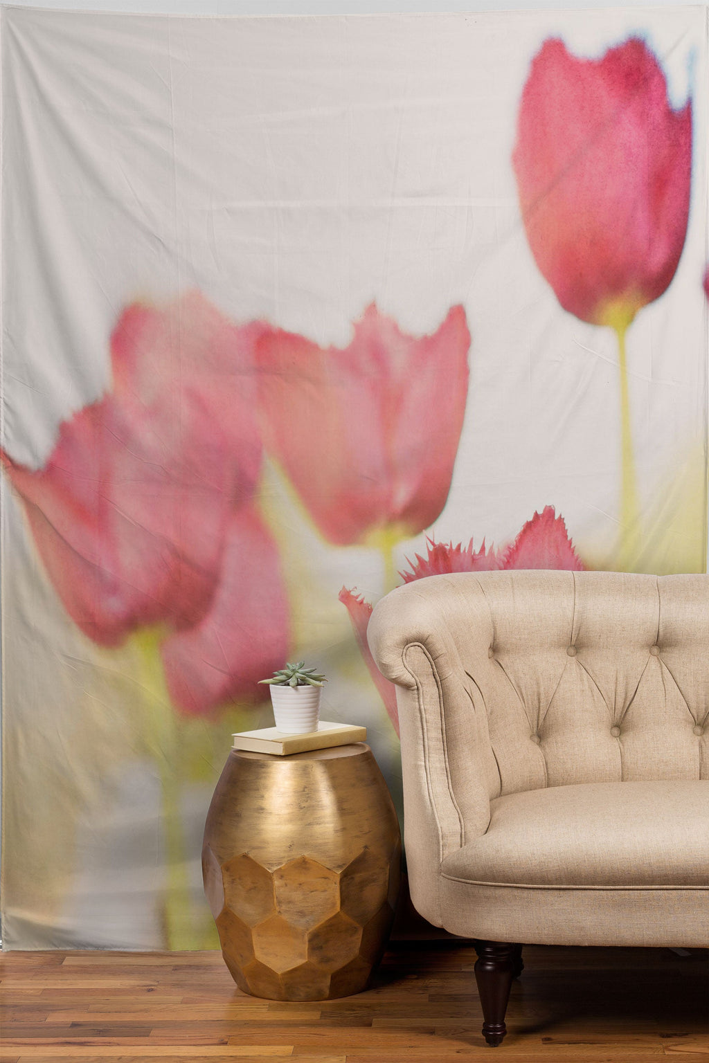 Bree Madden Pink Tulips Tapestry