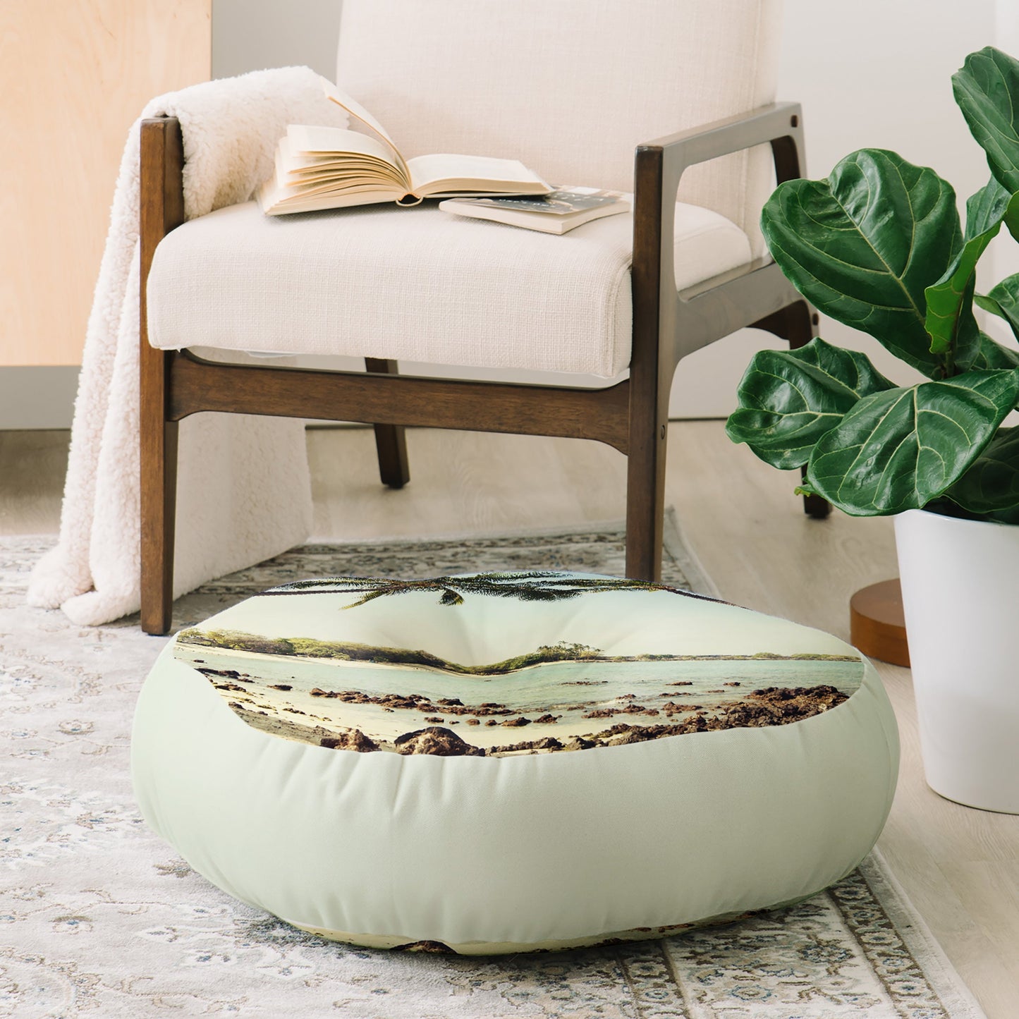 Bree Madden The Bay Floor Pillow Round